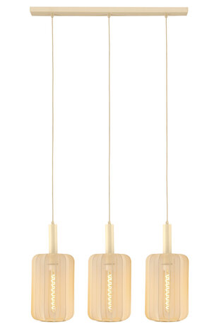 Lucide CORINA - Hanglamp - 3xE27 - Beige Lucide CORINA - Hanglamp - 3xE27 - Beige