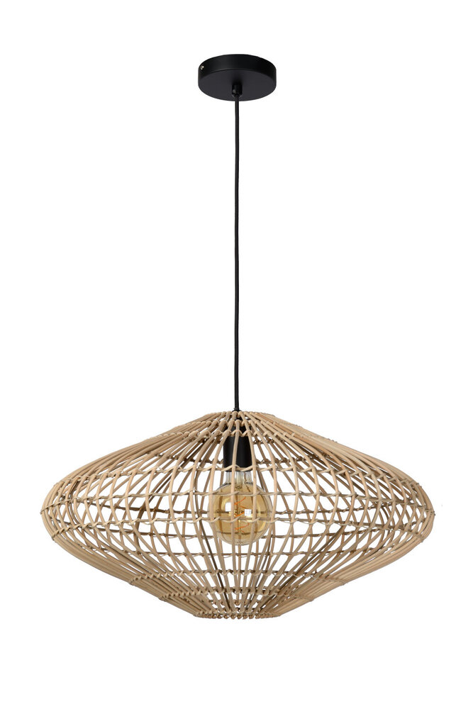 Lucide MAGALI - Hanglamp - Ø 56 cm - 1xE27 - Naturel Lucide MAGALI - Hanglamp - Ø 56 cm - 1xE27 - Naturel