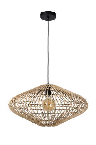Lucide MAGALI - Hanglamp - Ø 56 cm - 1xE27 - Naturel Lucide MAGALI - Hanglamp - Ø 56 cm - 1xE27 - Naturel
