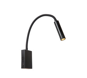 Lucide ALEC - Wandspot / Wandlamp - LED 3 StepDim - G9 - 1x3W 2700K - Inclusief omwisselbare ringen - Zwart Lucide ALEC - Wandspot / Wandlamp - LED 3 StepDim - G9 - 1x3W 2700K - Inclusief omwisselbare ringen - Zwart