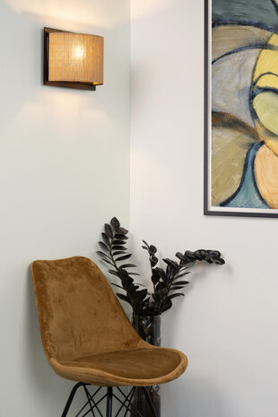 Lucide MAGIUS - Wandlamp - 1xE27 - Naturel