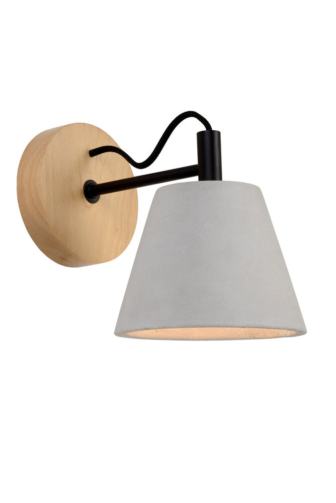 Lucide POSSIO - Wandlamp - 1xE14 - Grijs Lucide POSSIO - Wandlamp - 1xE14 - Grijs