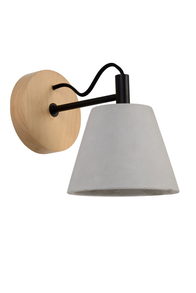 Lucide POSSIO - Wandlamp - 1xE14 - Grijs Lucide POSSIO - Wandlamp - 1xE14 - Grijs