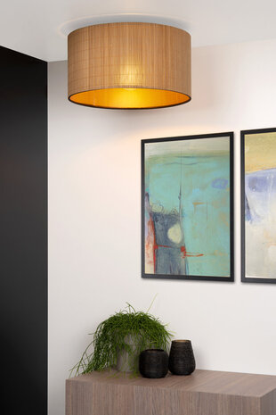 Lucide MAGIUS - Plafonnière - Ø 42 cm - 1xE27 - Naturel