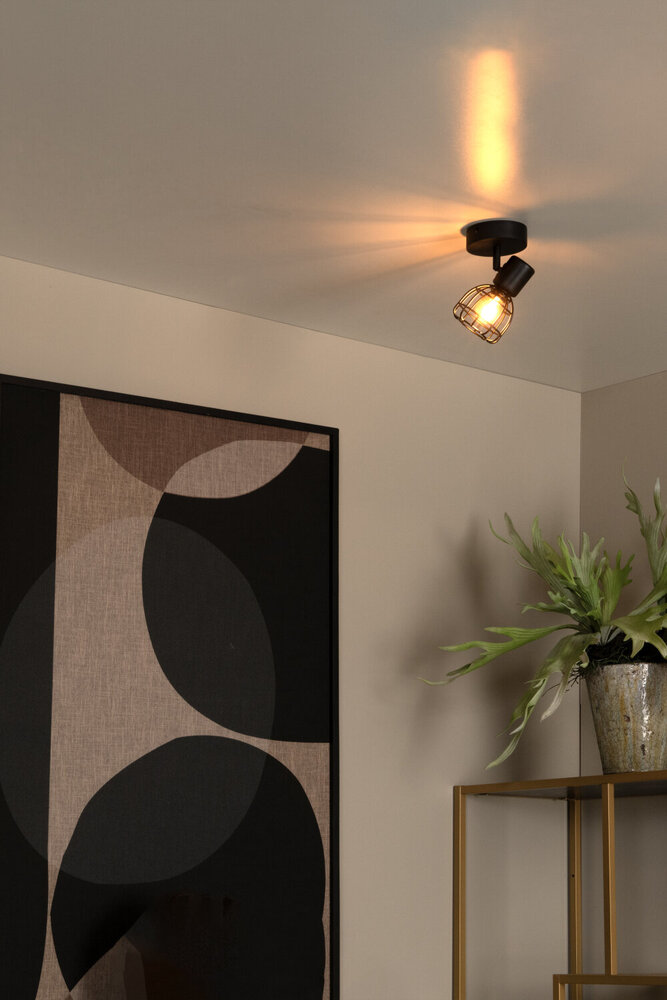 Lucide FILOX - Plafondspot - Ø 10 cm - 1xE14 - Zwart Lucide FILOX - Plafondspot - Ø 10 cm - 1xE14 - Zwart