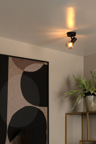 Lucide FILOX - Plafondspot - Ø 10 cm - 1xE14 - Zwart Lucide FILOX - Plafondspot - Ø 10 cm - 1xE14 - Zwart