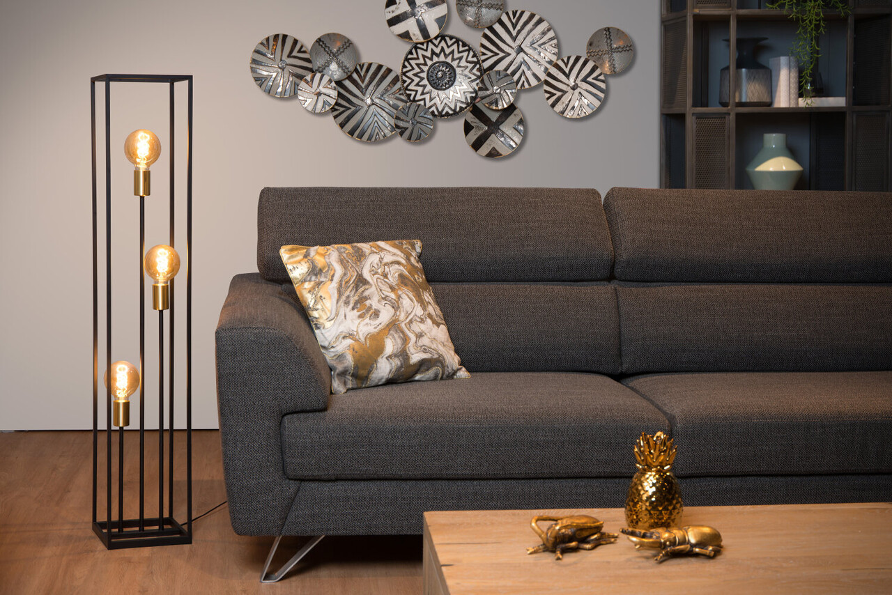 Lucide RUBEN - Vloerlamp - 3xE27 - Zwart Lucide RUBEN - Vloerlamp - 3xE27 - Zwart