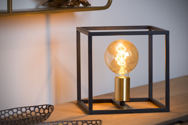 Lucide RUBEN - Tafellamp - 1xE27 - Zwart