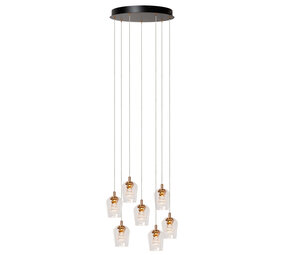 Lucide BERLIANE - Hanglamp - Ø 39 cm - LED Dimb. - 7x4W 2700K - Met vervangbare LED-module - Transparant | Essential Lucide BERLIANE - Hanglamp - Ø 39 cm - LED Dimb. - 7x4W 2700K - Met vervangbare LED-module - Transparant | Essential