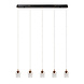 Lucide BERLIANE - Hanglamp - LED Dimb. - 5x4W 2700K - Met vervangbare LED-module - Transparant Lucide BERLIANE - Hanglamp - LED Dimb. - 5x4W 2700K - Met vervangbare LED-module - Transparant