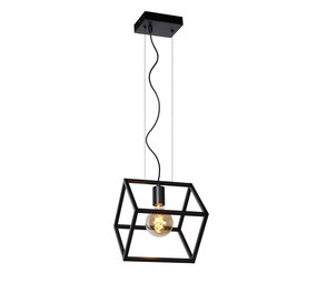 Lucide FABIAN - Hanglamp - 1xE27 - Zwart Lucide FABIAN - Hanglamp - 1xE27 - Zwart