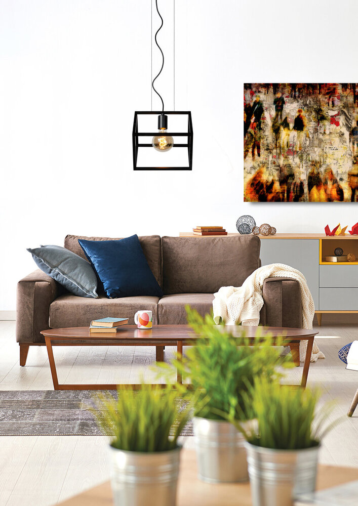 Lucide FABIAN - Hanglamp - 1xE27 - Zwart Lucide FABIAN - Hanglamp - 1xE27 - Zwart