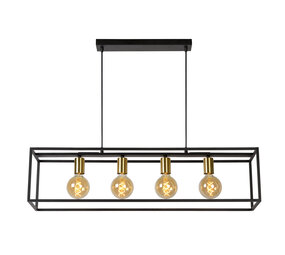 Lucide RUBEN - Hanglamp - 4xE27 - Zwart Lucide RUBEN - Hanglamp - 4xE27 - Zwart