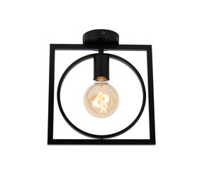 Lucide SUUS - Plafonnière - 1xE27 - Zwart Lucide SUUS - Plafonnière - 1xE27 - Zwart