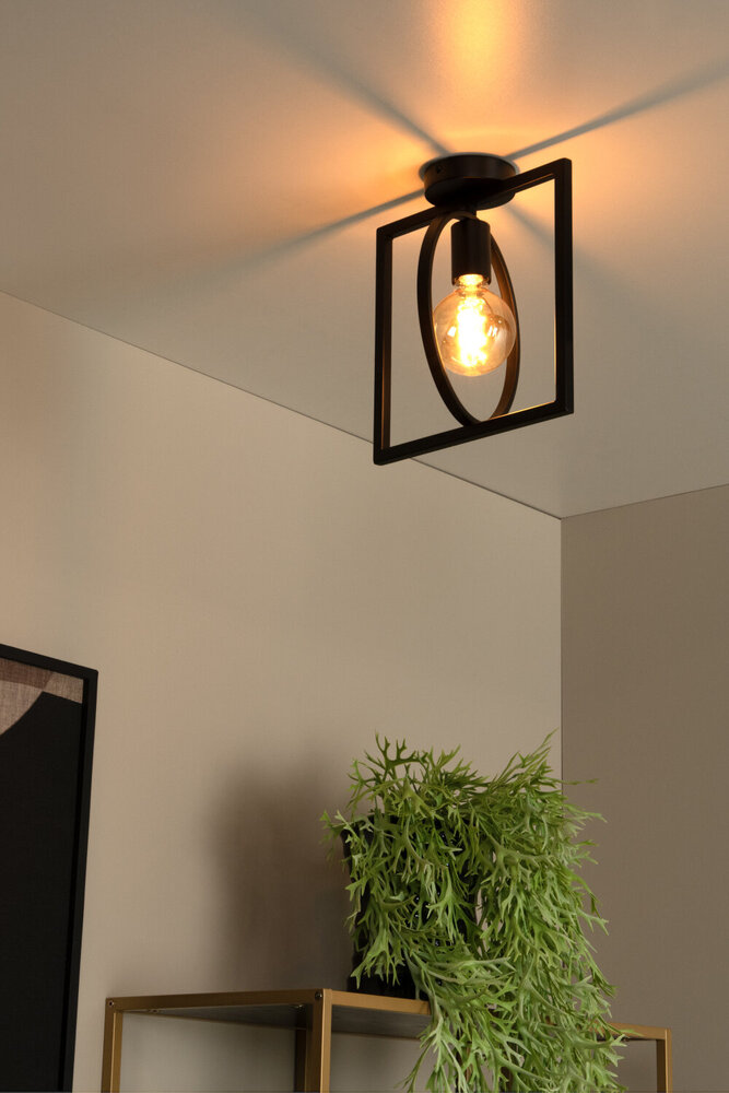 Lucide SUUS - Plafonnière - 1xE27 - Zwart Lucide SUUS - Plafonnière - 1xE27 - Zwart