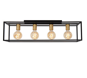 Lucide RUBEN - Plafonnière - 4xE27 - Zwart Lucide RUBEN - Plafonnière - 4xE27 - Zwart