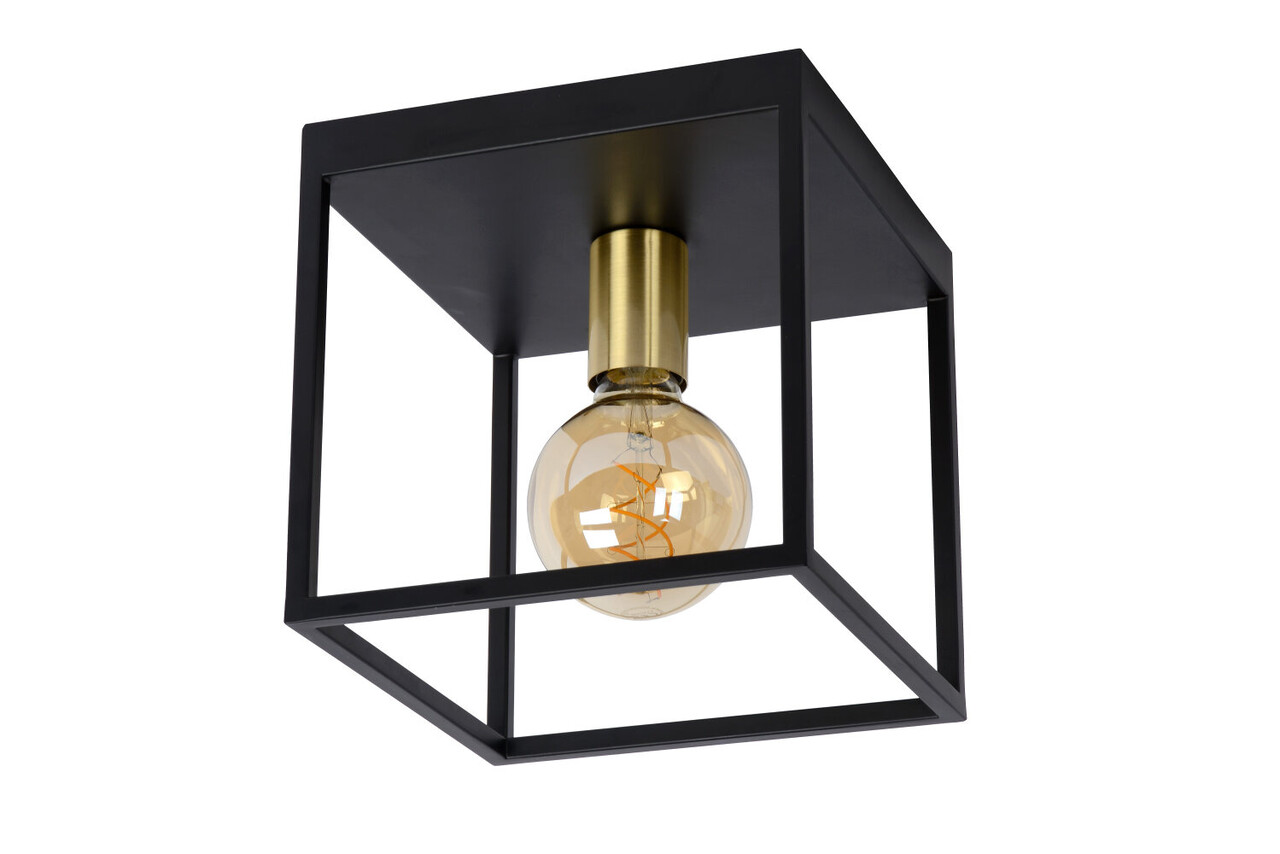 Lucide RUBEN - Plafonnière - 1xE27 - Zwart Lucide RUBEN - Plafonnière - 1xE27 - Zwart