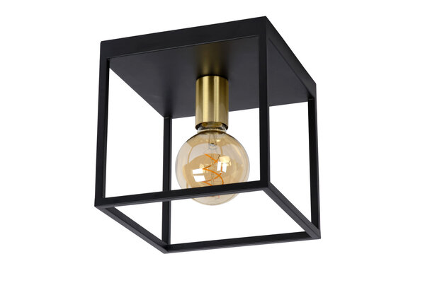 Lucide RUBEN - Plafonnière - 1xE27 - Zwart Lucide RUBEN - Plafonnière - 1xE27 - Zwart