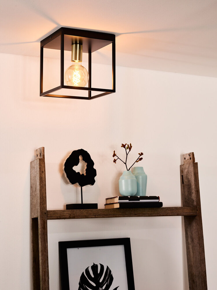 Lucide RUBEN - Plafonnière - 1xE27 - Zwart Lucide RUBEN - Plafonnière - 1xE27 - Zwart