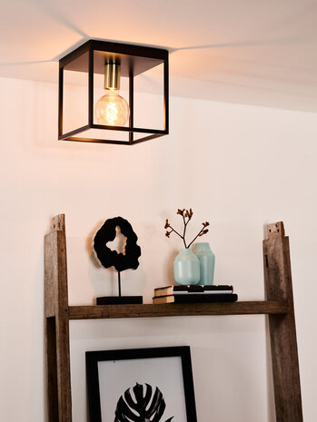 Lucide RUBEN - Plafonnière - 1xE27 - Zwart Lucide RUBEN - Plafonnière - 1xE27 - Zwart