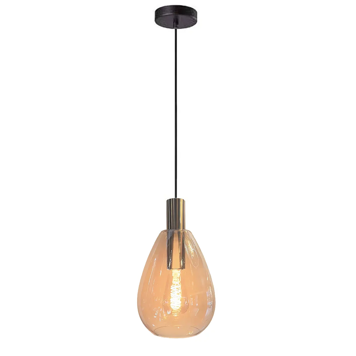 Freelight Hanglamp Dorato 1 lichts zwart goud