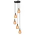 Hanglamp Dorato 5 lichts Ø 40 cm Vide zwart goud
