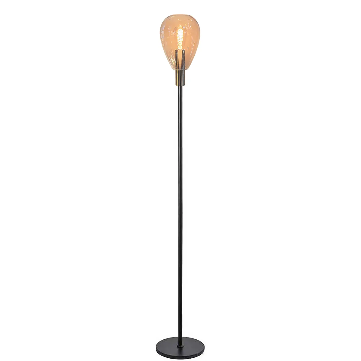 Freelight Vloerlamp Dorato H 170 cm zwart goud