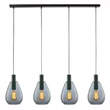 Freelight Hanglamp Dorato 4 lichts L120 cm zwart Freelight Hanglamp Dorato 4 lichts L120 cm zwart