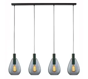 Freelight Hanglamp Dorato 4 lichts L120 cm zwart Freelight Hanglamp Dorato 4 lichts L120 cm zwart