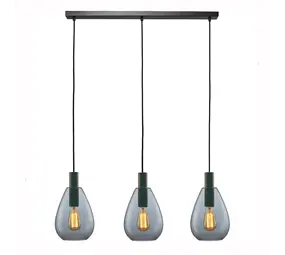 Freelight Hanglamp Dorato 3 lichts L100 cm zwart Freelight Hanglamp Dorato 3 lichts L100 cm zwart