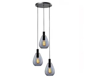 Freelight Hanglamp Dorato 3 lichts Ø 35 cm zwart Freelight Hanglamp Dorato 3 lichts Ø 35 cm zwart