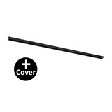 Lucide TRACK Opbouwrail - 1-fase Railsysteem / Railverlichting - 1 meter- Zwart (Uitbreiding)