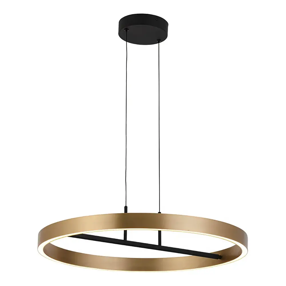 Freelight Hanglamp Livello  Ø 60 cm zwart goud Freelight Hanglamp Livello  Ø 60 cm zwart goud