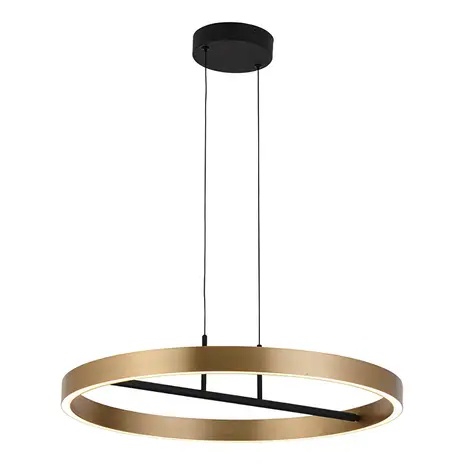 Freelight Hanglamp Livello  Ø 60 cm zwart goud Freelight Hanglamp Livello  Ø 60 cm zwart goud