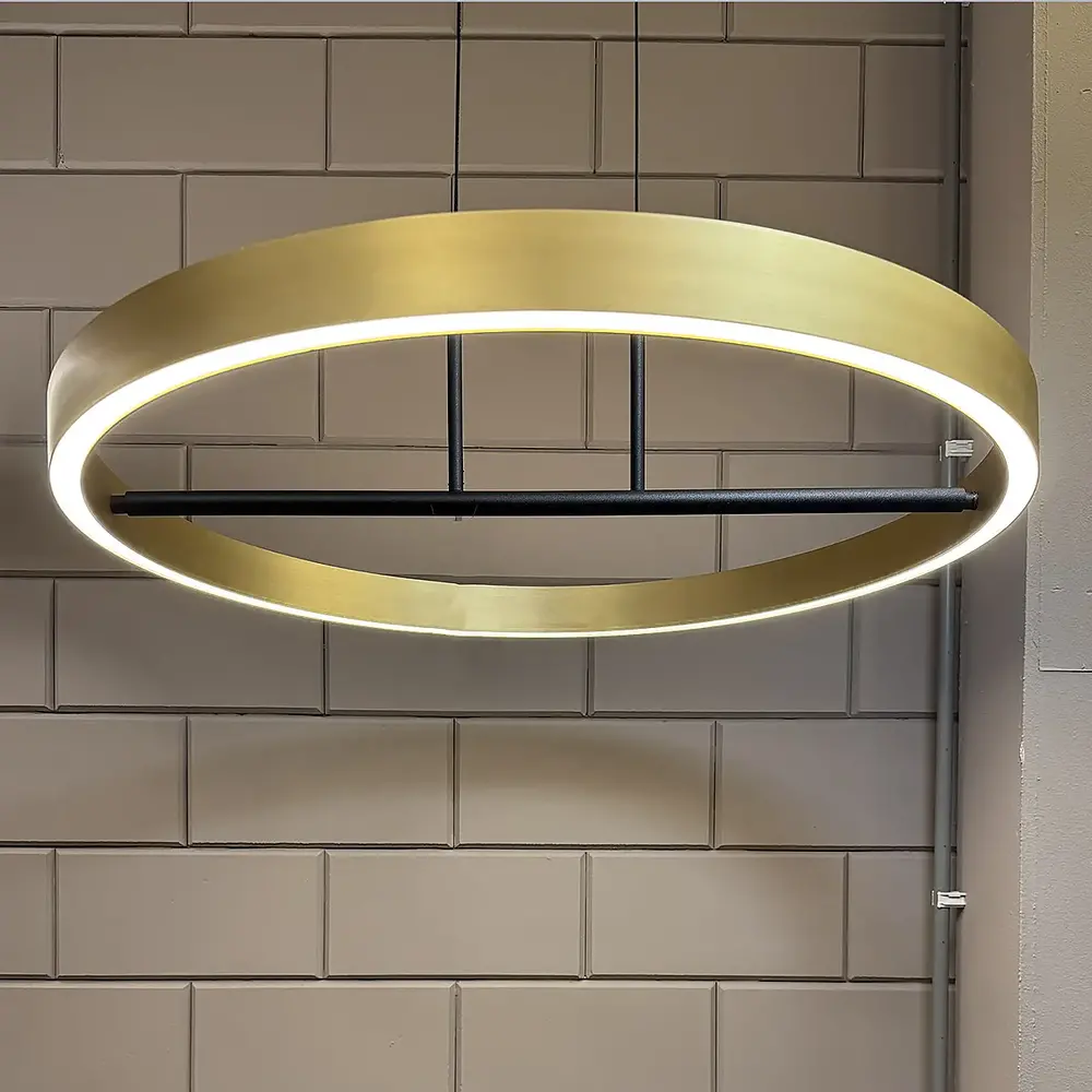 Freelight Hanglamp Livello  Ø 60 cm zwart goud Freelight Hanglamp Livello  Ø 60 cm zwart goud