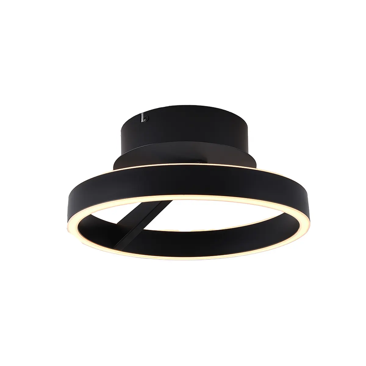Freelight Plafondlamp Pilota Ø 30 cm zwart