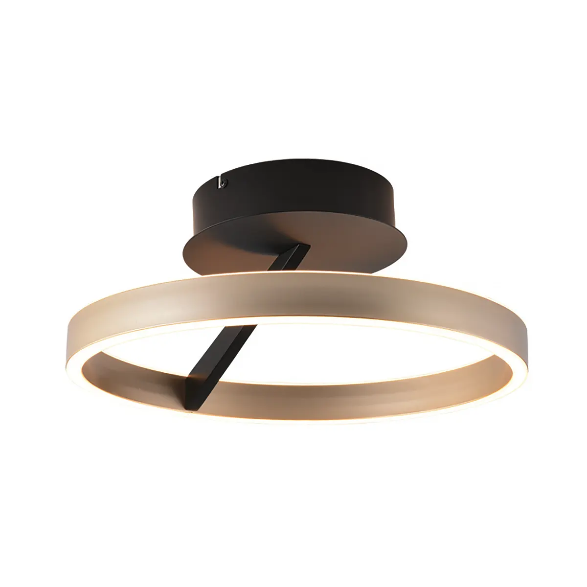 Freelight Plafondlamp Pilota Ø 40 cm zwart goud