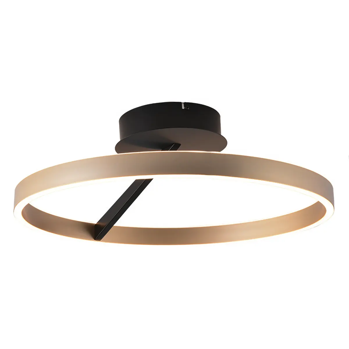 Freelight Plafondlamp Pilota Ø 55 cm zwart goud
