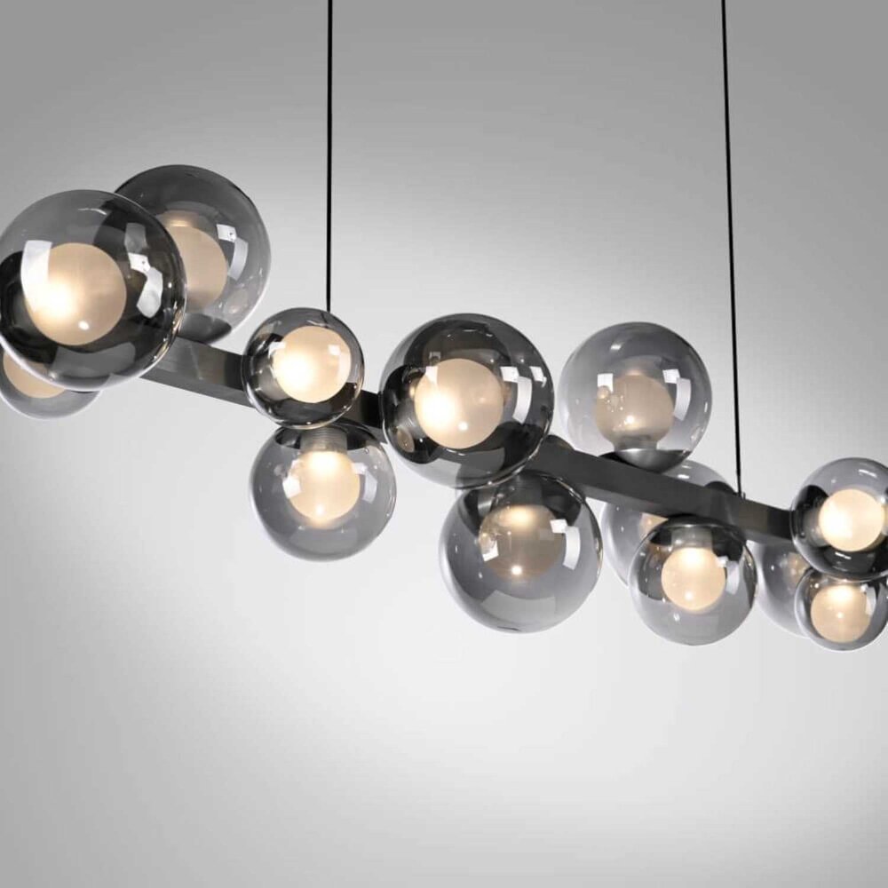 Neuhaus PURE Hanglamp E-Popup e-Lift L 120 cm donker grijs Neuhaus PURE Hanglamp E-Popup e-Lift L 120 cm donker grijs