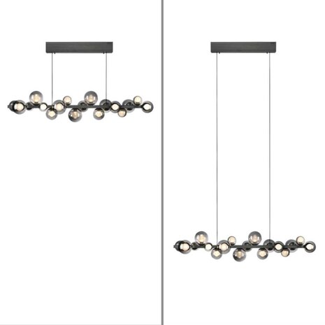 Neuhaus PURE Hanglamp E-Popup e-Lift L 120 cm donker grijs Neuhaus PURE Hanglamp E-Popup e-Lift L 120 cm donker grijs