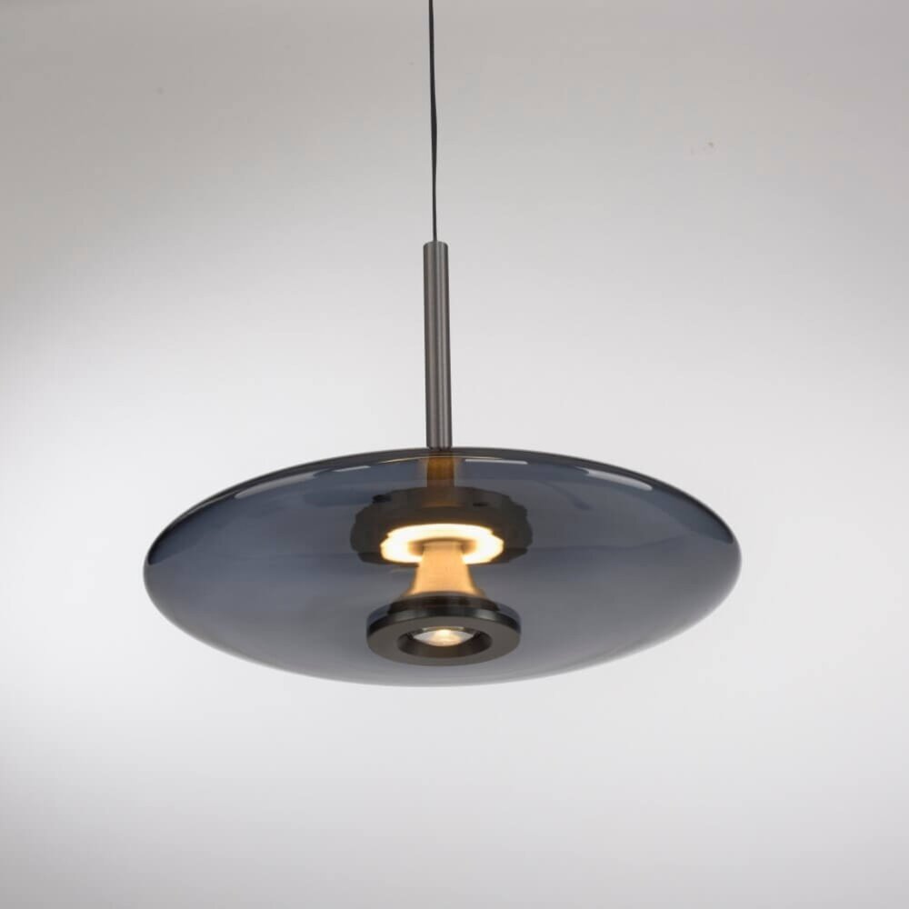 Neuhaus PURE Hanglamp E-Vitrum  e-Lift Ø 45 cm donker grijs Neuhaus PURE Hanglamp E-Vitrum  e-Lift Ø 45 cm donker grijs