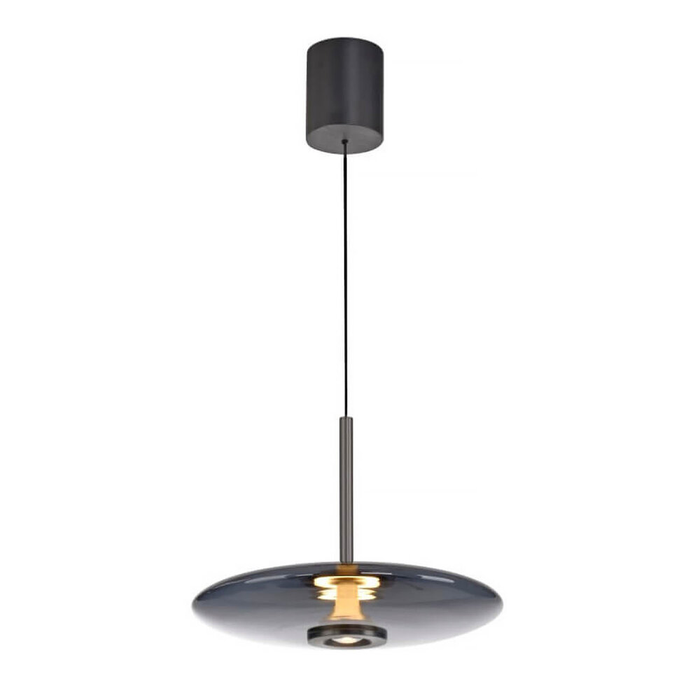 Neuhaus PURE Hanglamp E-Vitrum  e-Lift Ø 45 cm donker grijs Neuhaus PURE Hanglamp E-Vitrum  e-Lift Ø 45 cm donker grijs