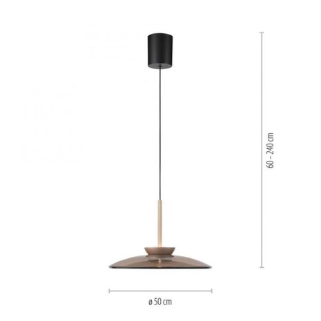Neuhaus PURE Hanglamp E-Moon e-Lift Ø 50 cm champagne Neuhaus PURE Hanglamp E-Moon e-Lift Ø 50 cm champagne