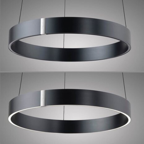 Neuhaus PURE Hanglamp E-Clipse e-Lift Ø 50 cm donker grijs Neuhaus PURE Hanglamp E-Clipse e-Lift Ø 50 cm donker grijs