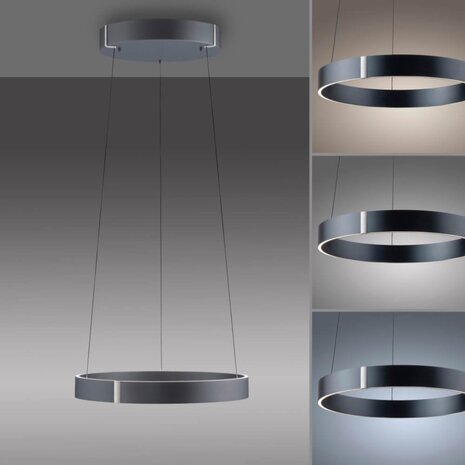 Neuhaus PURE Hanglamp E-Clipse e-Lift Ø 50 cm donker grijs Neuhaus PURE Hanglamp E-Clipse e-Lift Ø 50 cm donker grijs