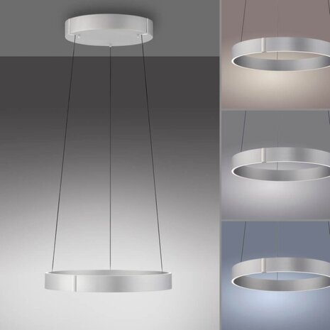 Neuhaus PURE Hanglamp E-Clipse e-Lift Ø 50 cm mat chroom Neuhaus PURE Hanglamp E-Clipse e-Lift Ø 50 cm mat chroom