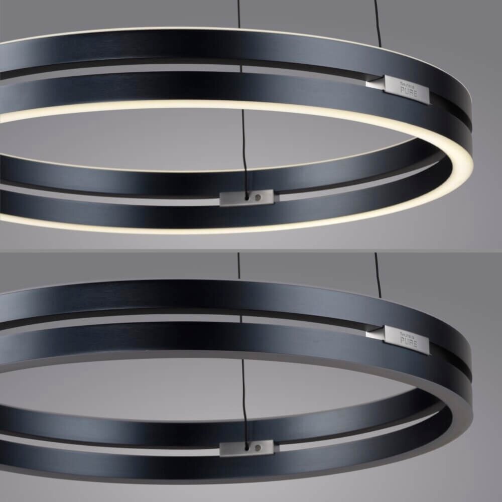 Neuhaus PURE Hanglamp E-Loop e-Lift Ø 50 cm donker grijs