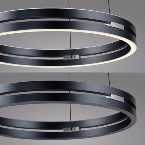 Neuhaus PURE Hanglamp E-Loop e-Lift Ø 50 cm donker grijs