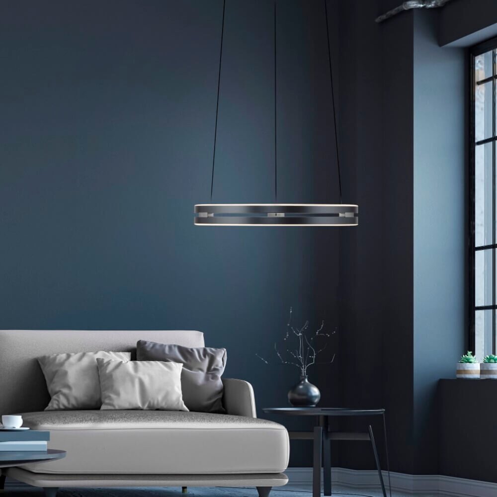 Neuhaus PURE Hanglamp E-Loop e-Lift Ø 50 cm donker grijs