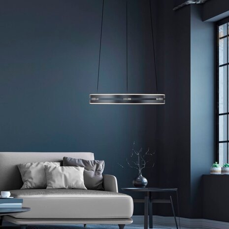 Neuhaus PURE Hanglamp E-Loop e-Lift Ø 50 cm donker grijs